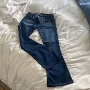American Eagle Outfitters Women's Dark Blue Bootcut Jeans